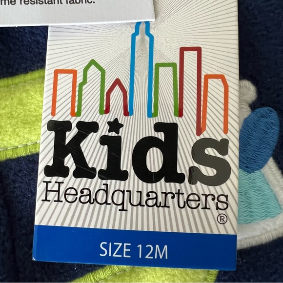 Kids Headquarters 2 PK 12 Month Flame Resistant Sleepwear footie pajamas NWT - Picture 8 of 8